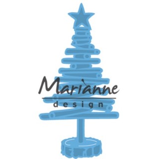 (LR0492)Creatables stencil Tiny's Christmas tree wood