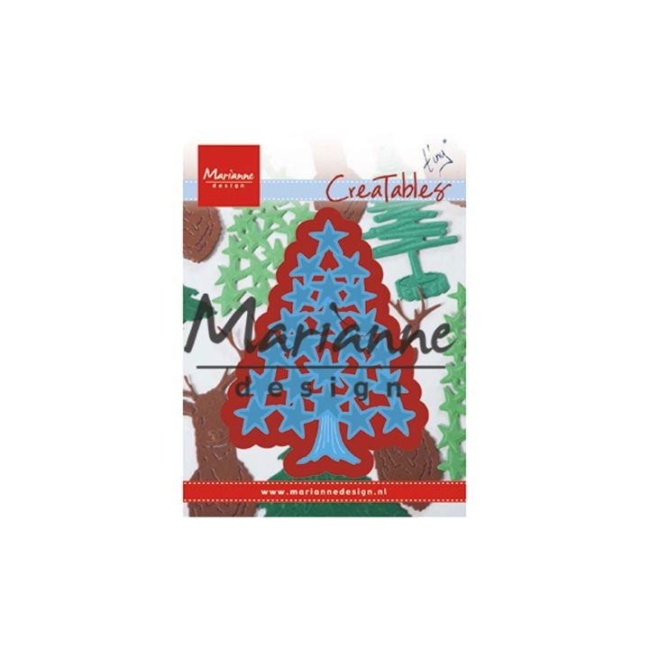 (LR0490)Creatables stencil Tiny's Christmas tree with stars