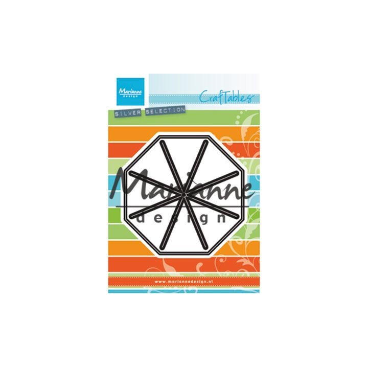 (CR1423)Craftables stencil Open star fold