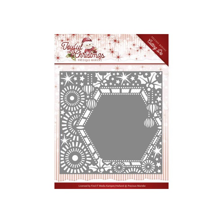 (PM10108)Die-Precious Marieke - Joyful Christmas - Ribbon frame