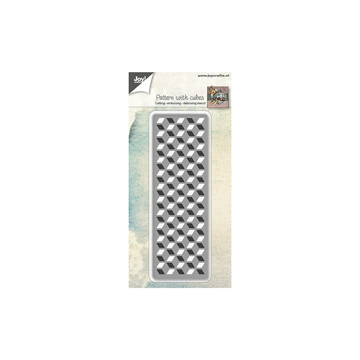 (6002/0963)Cutting, Embossing & Debossing pattern with cubes