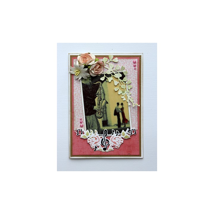 (6002/0201)Cutting & Embossing Note and roses