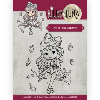 (LLCS10001)Clearstamp -Lilly Luna - 1 Walking in the Rain