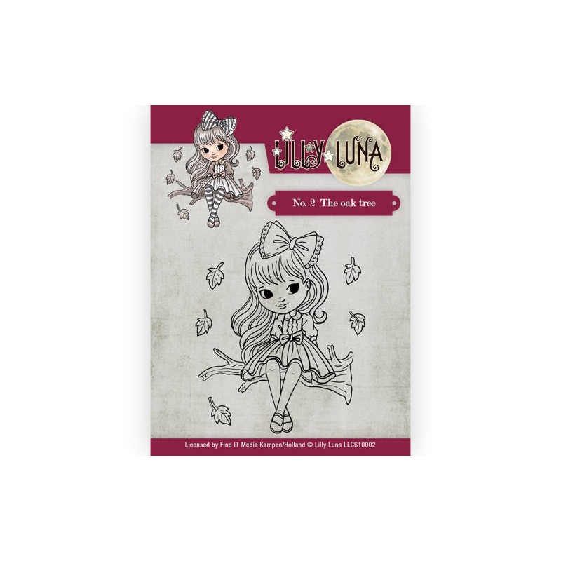 (LLCS10001)Clearstamp -Lilly Luna - 1 Walking in the Rain