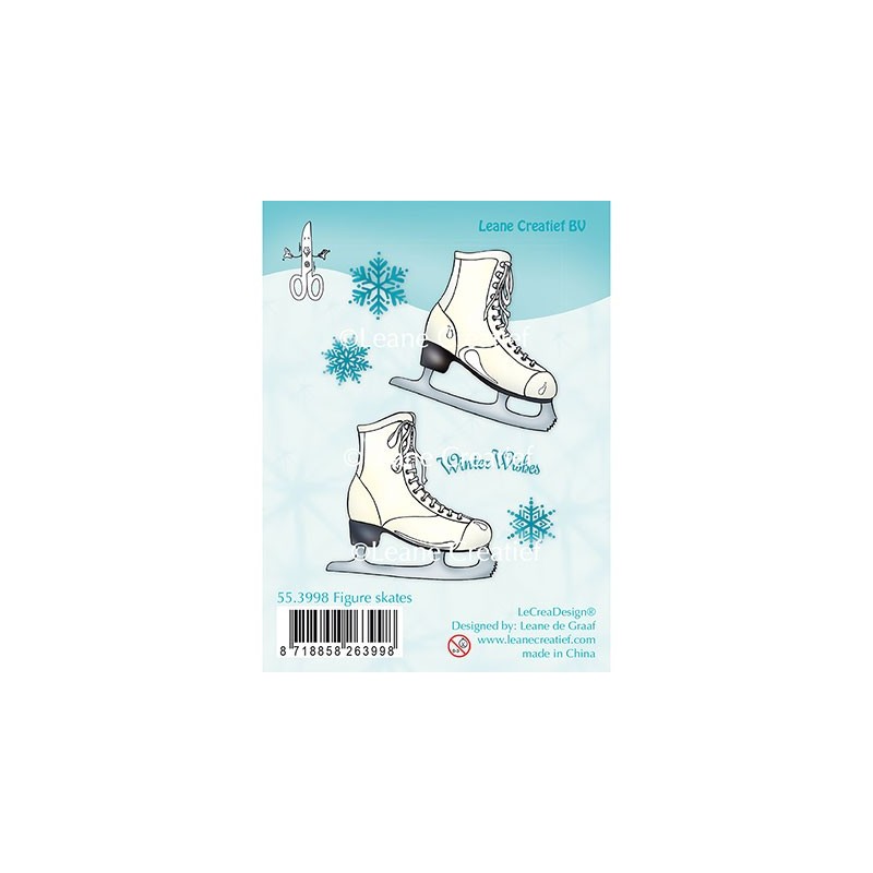 (55.3998)Clear stamp Figure Skates