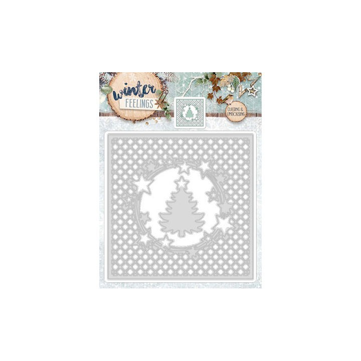 (STENCILWF62)Studio Light dies Winter Feelings nr.62