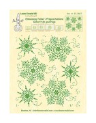 (35.3837)Border embossing folder Snow/medaillon