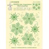 (35.3837)Border embossing folder Snow/medaillon