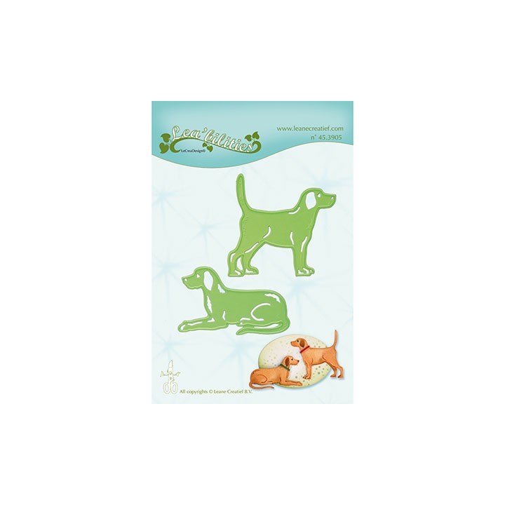 (45.3905)Lea'bilitie mal die Cutting/Emb. Dogs 2