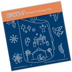 (GRO-CH-40790-01)Groovi® Baby plate A6 CANDLE OUTLINE