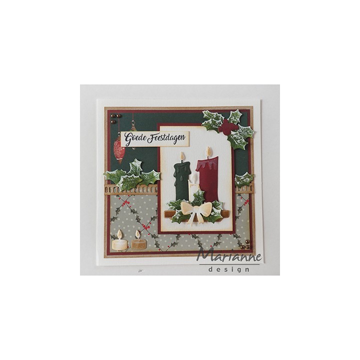 (CR1426)Craftables stencil Candles set