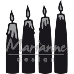 (CR1425)Craftables stencil Advent candles