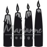 (CR1425)Craftables stencil Advent candles