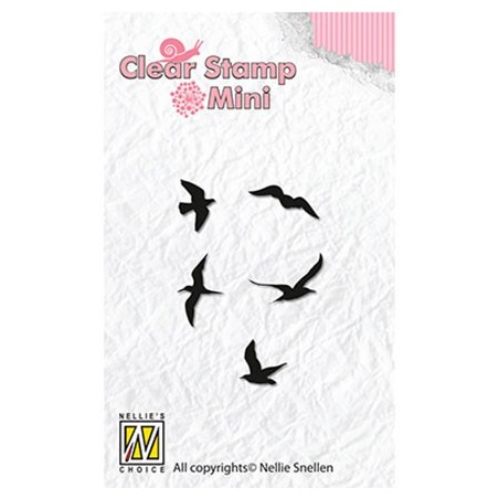 (MAFS002)Nellie's Choice Clear stamps Birds