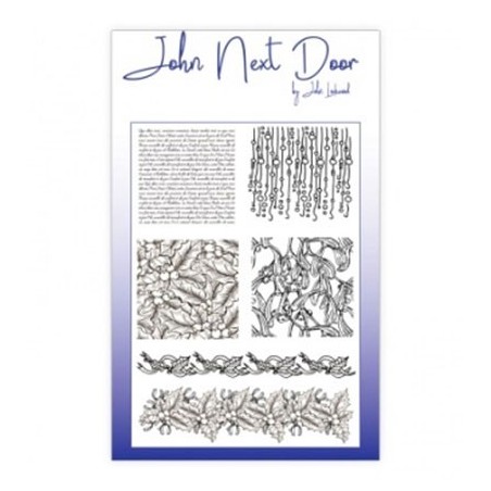 (JND0010)John Next Door Clear Stamp A6 Christmas Textures