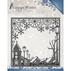 (ADD10120)Die - Amy Design - Vintage Winter - Village Frame Square
