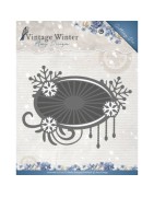 (ADD10124)Die - Amy Design - Vintage Winter - Snowflake Swirl Label