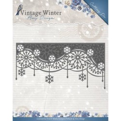 (ADD10125)Die - Amy Design - Vintage Winter - Snowflake Swirl Edge