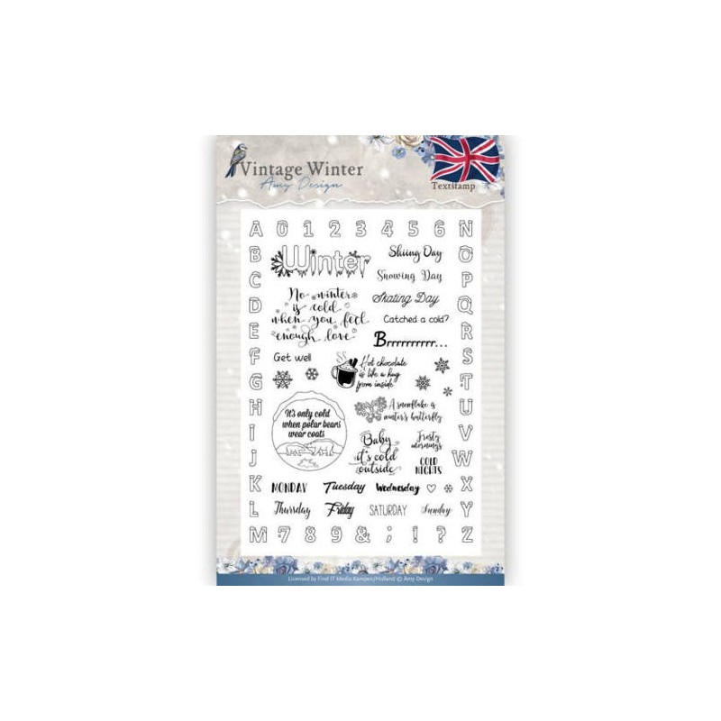 (ADCS10023)Clear Stamp - Amy Design - Vintage Winter - English
