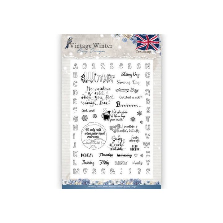 (ADCS10023)Clear Stamp - Amy Design - Vintage Winter - English