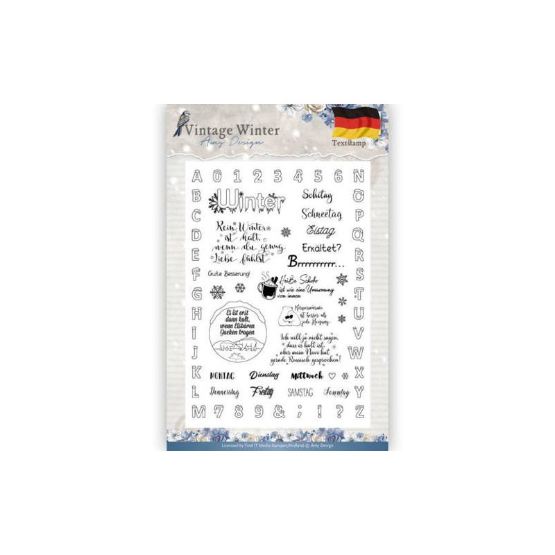 (ADCS10024)Clear Stamp - Amy Design - Vintage Winter - Deutsch