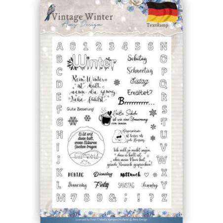 (ADCS10024)Clear Stamp - Amy Design - Vintage Winter - Deutsch