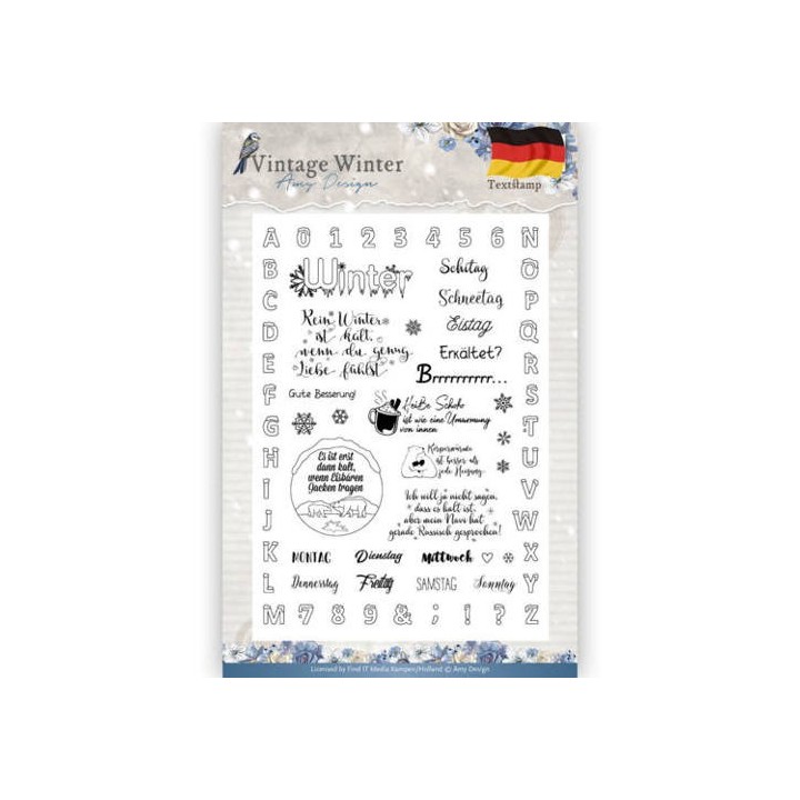 (ADCS10024)Clear Stamp - Amy Design - Vintage Winter - Deutsch