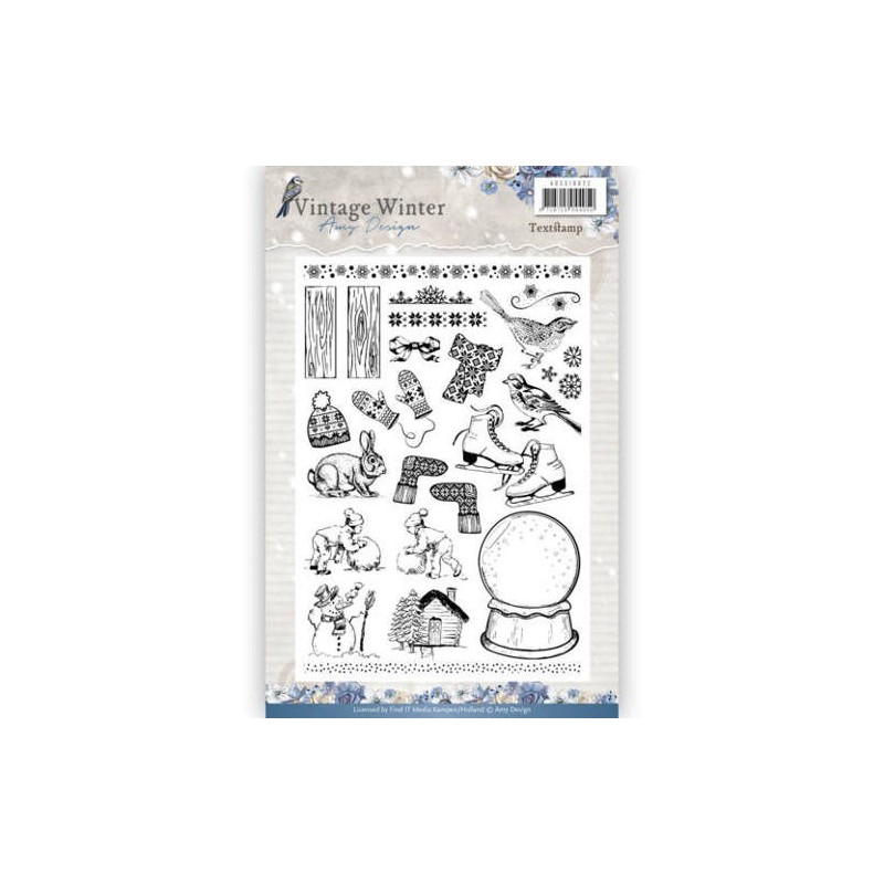 (ADCS10021)Clear Stamp - Amy Design - Vintage Winter