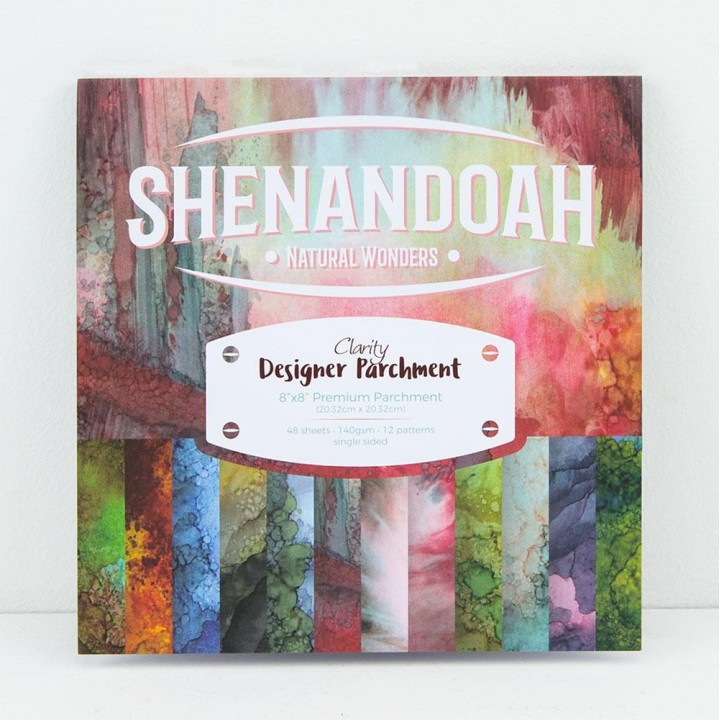 (ACC-CA-30542-88)DESIGNER PARCHMENT PAPER 8" X 8" SHENANDOAH