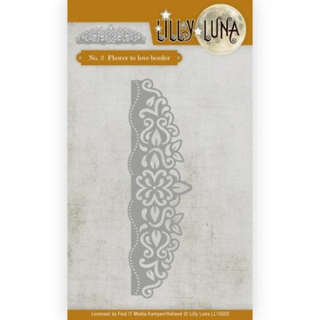 (LL10002)Die - Lilly Luna - Flowers to love border