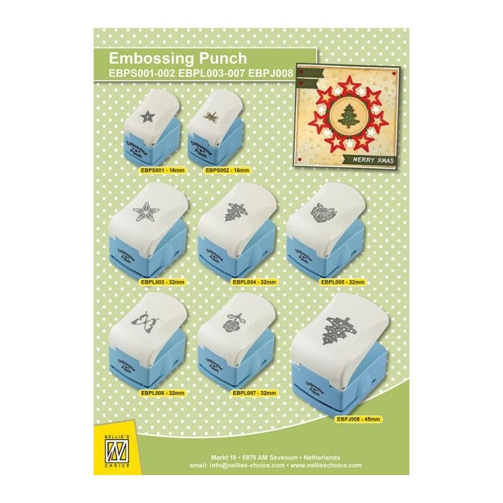 (EBPS001)Nellie's Choice Embossing Punch Small Star