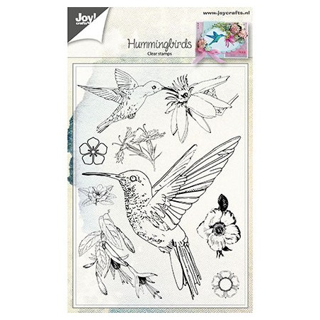 (6410/0464)Clear stamp Hummingbirds