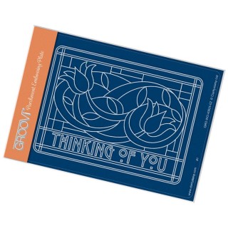 (GRO-WO-40824-02)Groovi® plate A6 ART NOUVEAU THINKING OF YOU