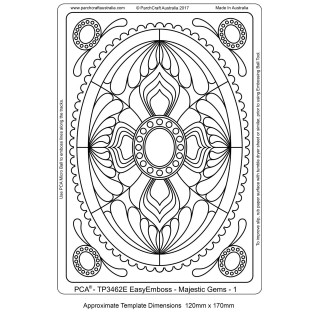 (TP3462E)PCA® EasyEmboss Majestic Gems -1