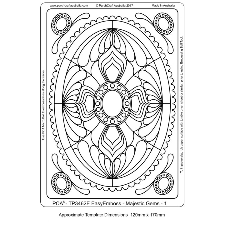 (TP3462E)PCA® EasyEmboss Majestic Gems -1
