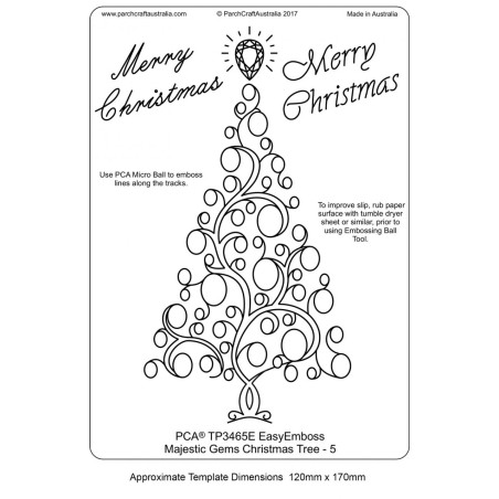 (TP3465E)PCA® EasyEmboss Majestic Gem Christmas Tree - 5