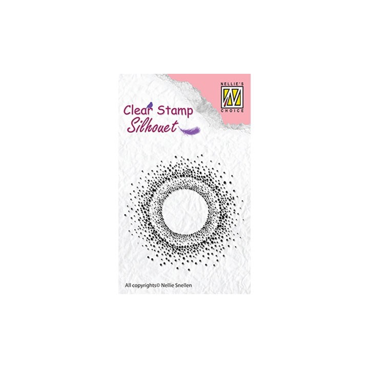 (SIL024)Nellie`s Choice Clearstamp - Silhouette Sun