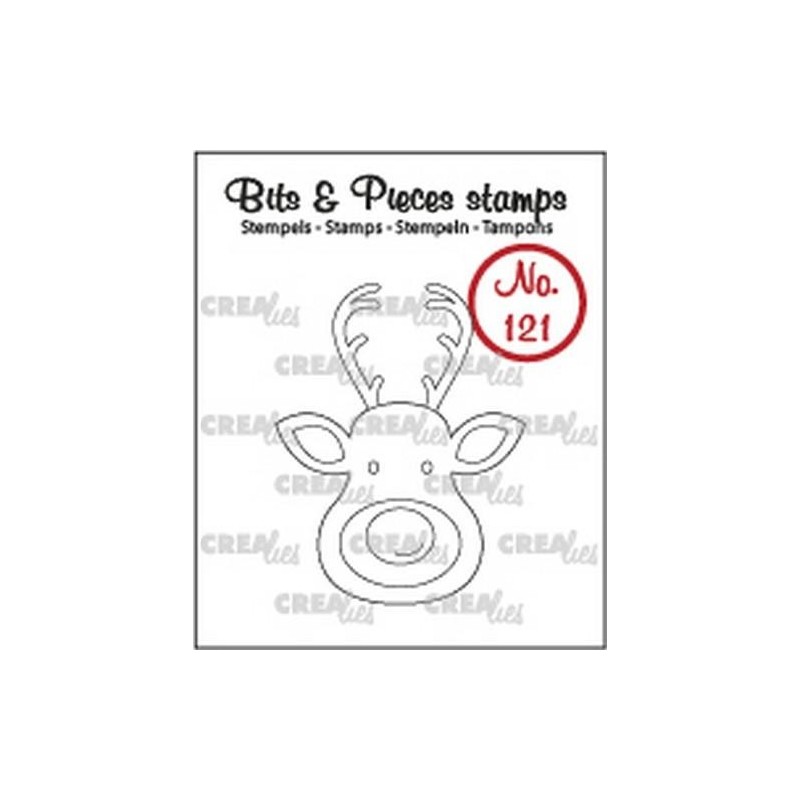 (CLBP121)Crealies Clearstamp Bits&Pieces no. 121 Reindeer