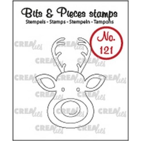 (CLBP121)Crealies Clearstamp Bits&Pieces no. 121 Reindeer