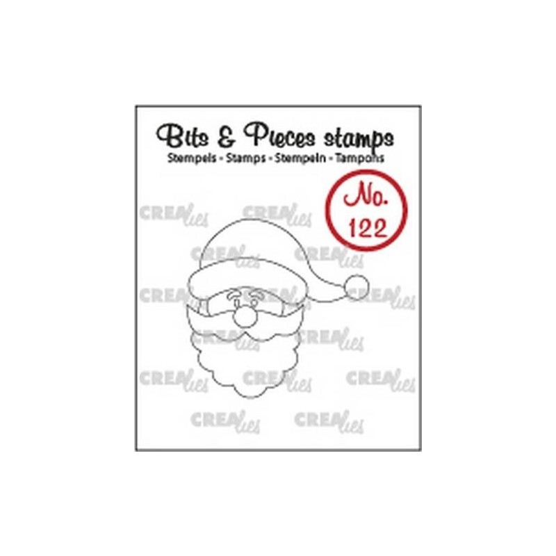 (CLBP122)Crealies Clearstamp Bits&Pieces no. 122 santa claus