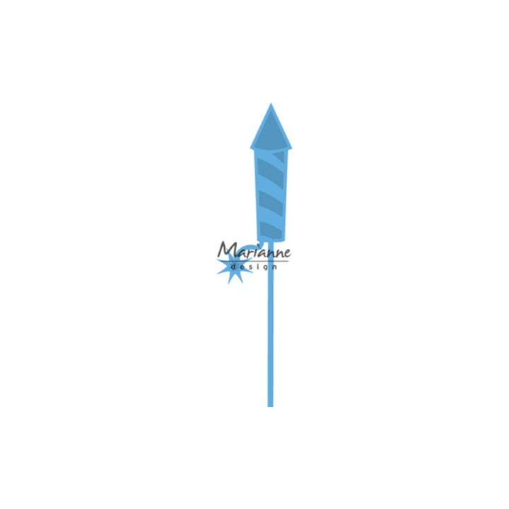 (LR0503)Creatables stencil Fireworks rocket