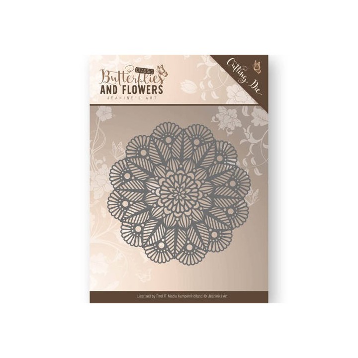(JAD10022)Die - Jeanine's Art - Classic Butterflies and Flowers - Doily