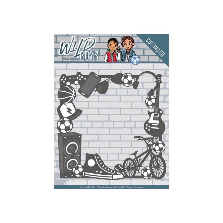 (YCD10116)Die - Yvonne Creations - Wild Boys - Gadget Frame