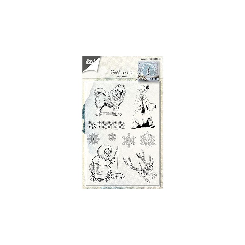 (6410/0462)Clear stamp Pool winter