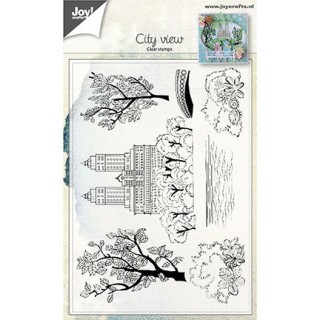 (6410/0458)Clear stamp City view