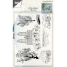 (6410/0458)Clear stamp City view