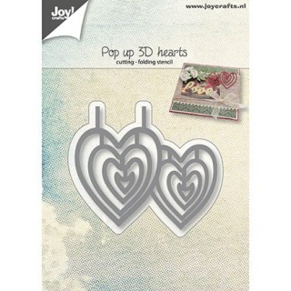 (6003/2020)Cutting, Embossing & Debossing Pop up - 3D Hearts