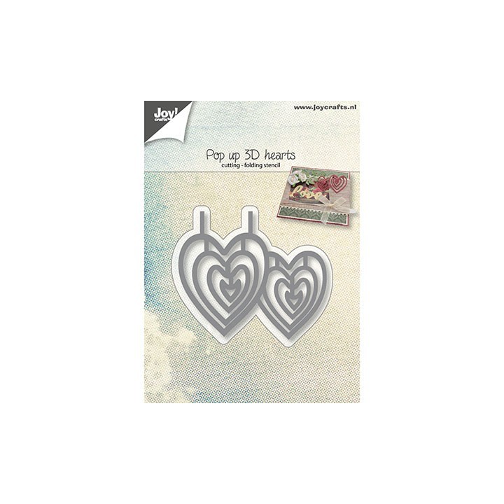 (6003/2020)Cutting, Embossing & Debossing Pop up - 3D Hearts