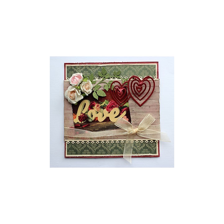 (6003/2020)Cutting, Embossing & Debossing Pop up - 3D Hearts