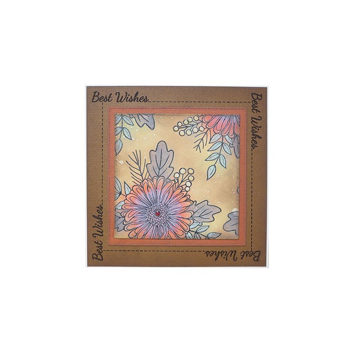 (JGS558)Woodware Clear Stamp Set Bold Blooms - Tracey